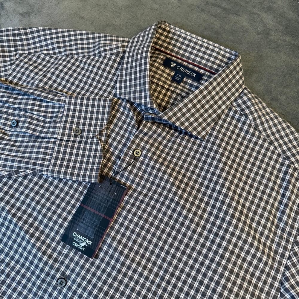 Cremieux‎ Chamonix Collection Button Up Shirt Mens XXL Multicolor Plaid NWT